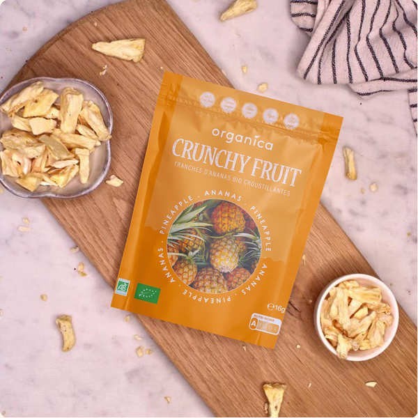 Crunchy Fruit - Ananas lyophilisé bio - Sachet de 16g