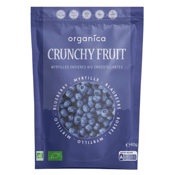Crunchy Fruit - Myrtille sauvage lyophilisée bio - Sachet de 16g
