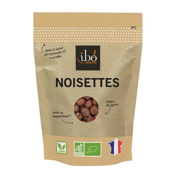 Noisettes décortiquées bio - Sachet de 250g