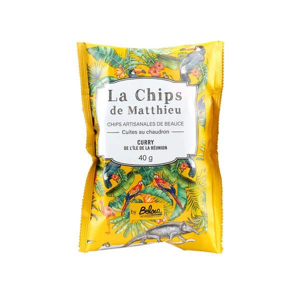 Chips artisanales de Beauce - Curry de l'Île de la Réunion - Sachet de 150g