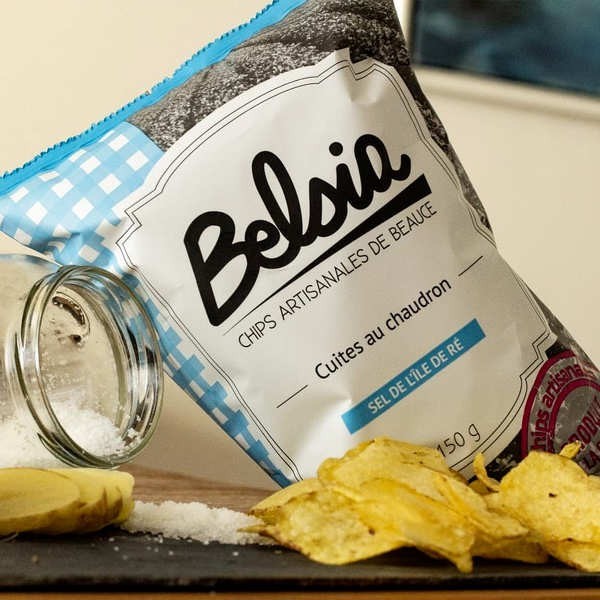 Chips artisanales de Beauce au sel de l'Île de Ré - Sachet de 150g