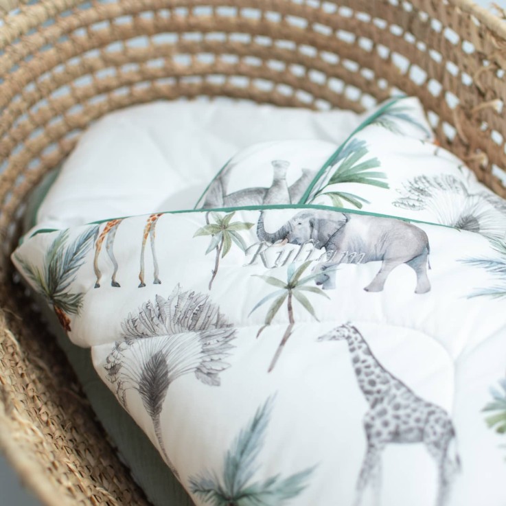 Gigoteuse d'emmaillotage en coton, Safari