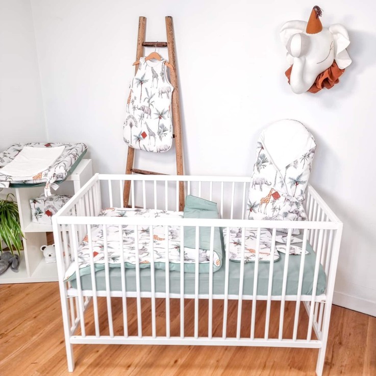 Gigoteuse d'emmaillotage en coton, Safari