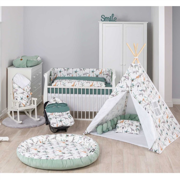 Gigoteuse d'emmaillotage en coton, Safari