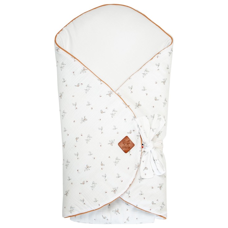 Gigoteuse d'emmaillotage évolutive en gaze de coton, Melody