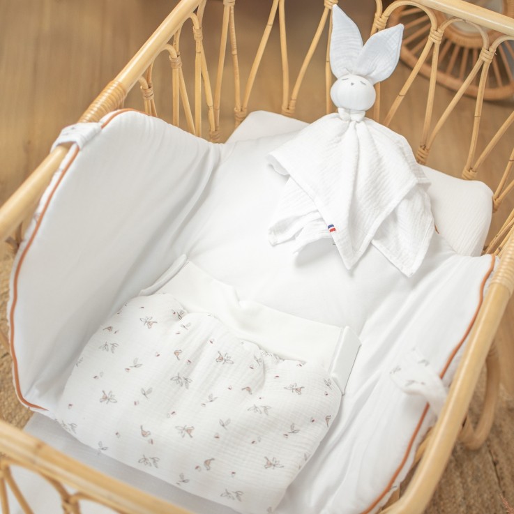 Gigoteuse d'emmaillotage évolutive en gaze de coton, Melody