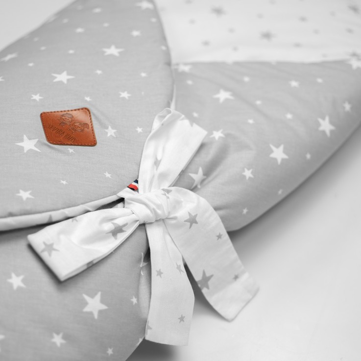 Gigoteuse d'emmaillotage évolutive en coton, STELLA