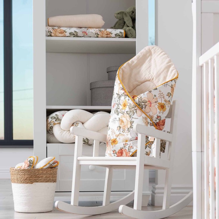 Gigoteuse d'emmaillotage molletonnée en coton, Néo Vintage