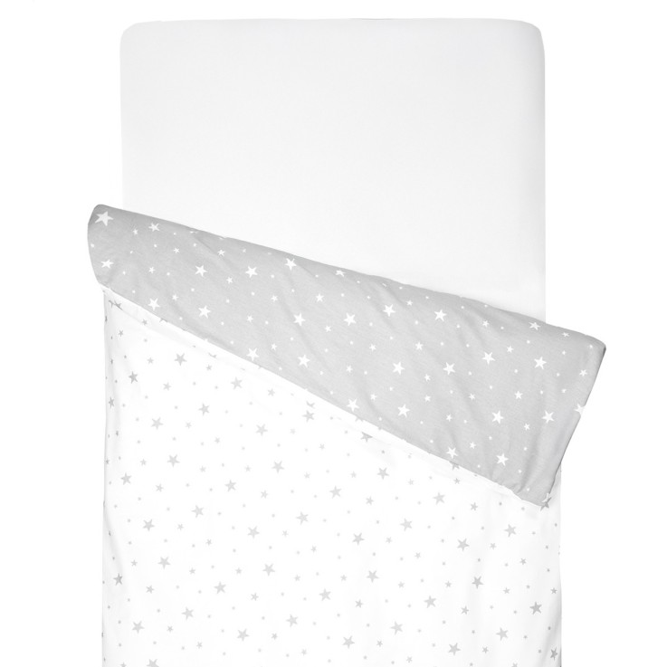 Housse de couette bébé réversible en coton, STELLA