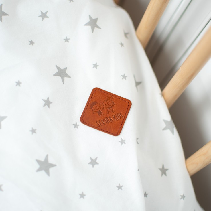 Housse de couette bébé réversible en coton, STELLA