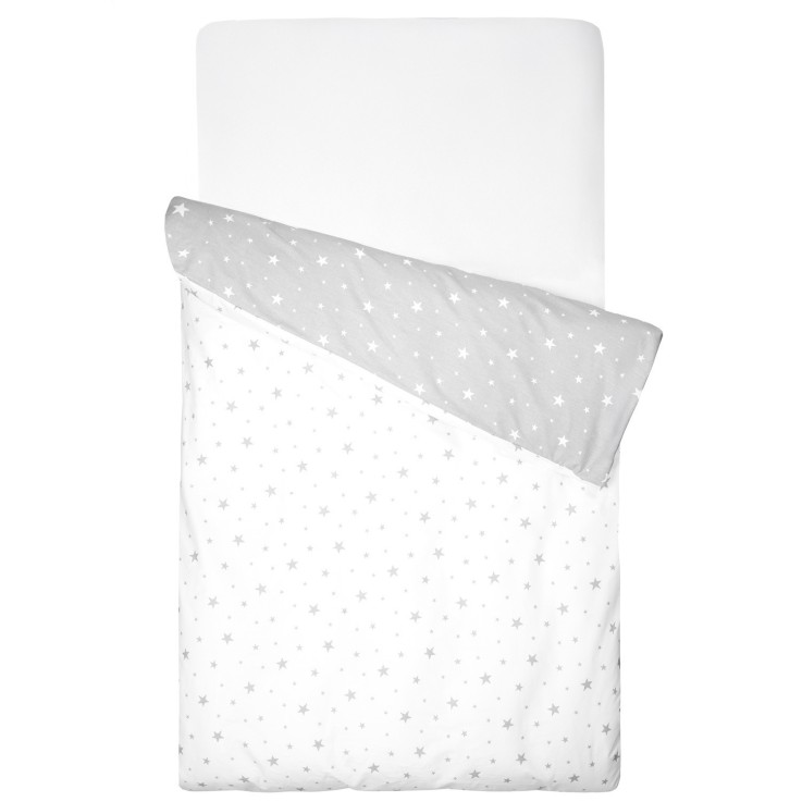 Housse de couette bébé réversible en coton, STELLA