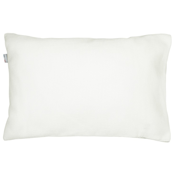 Taie d'oreiller unie en coton nid d'abeille