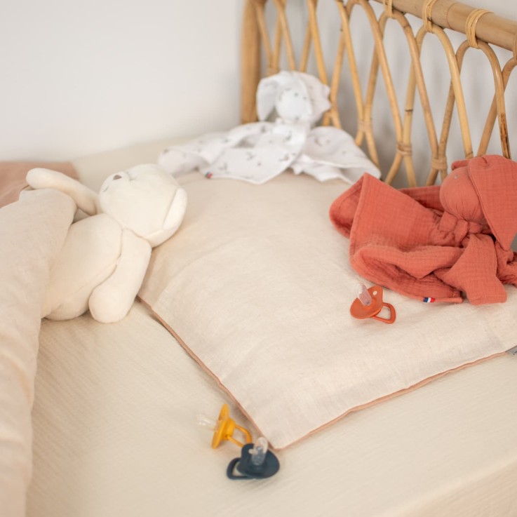 Taie d'oreiller réversible en Lin lavé