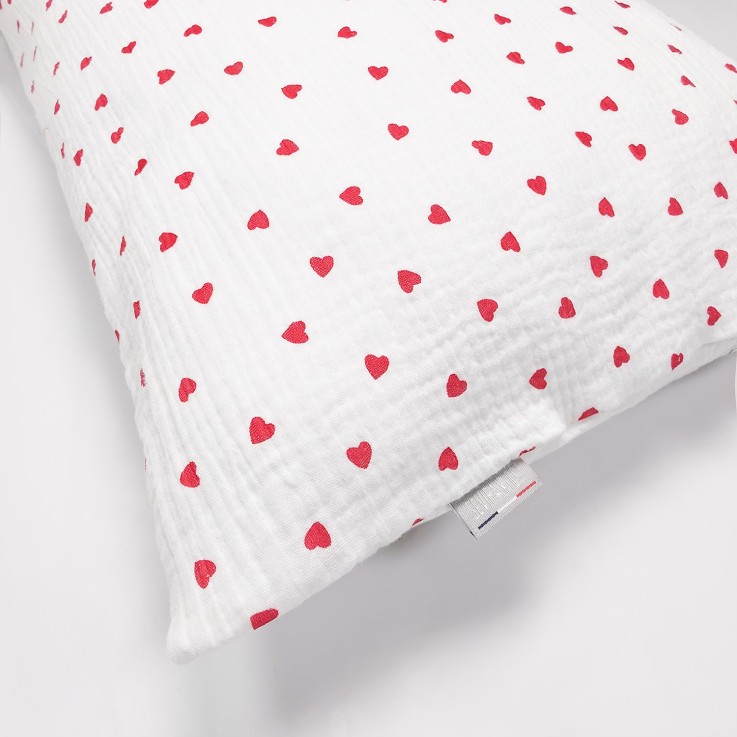 Taie d'oreiller en gaze de coton réversible, Lovio