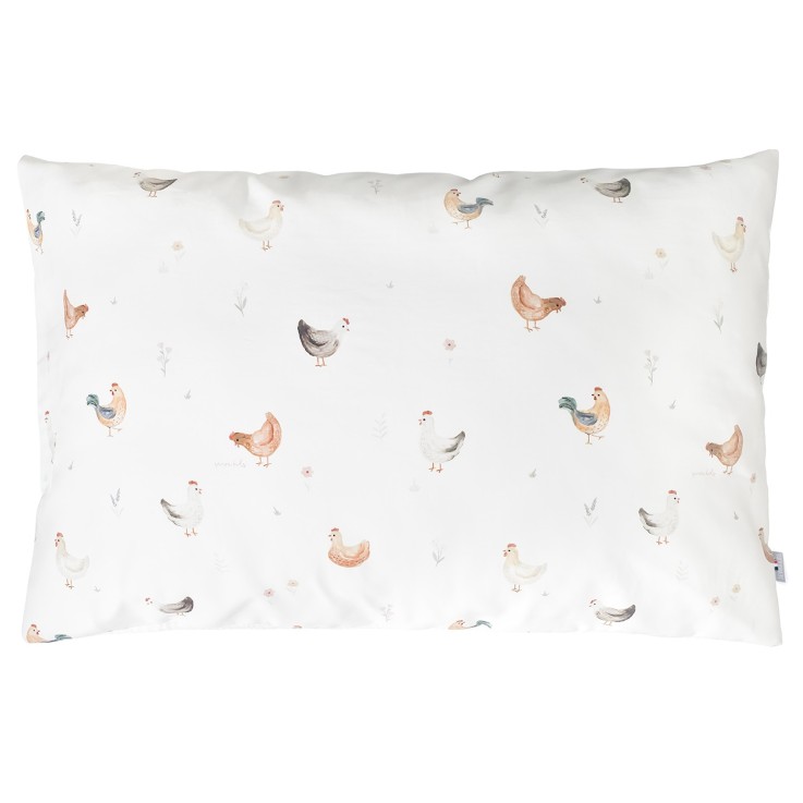 Taie d'oreiller en satin de coton réversible, GALLINA