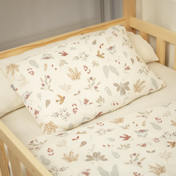 Taie d'oreiller en gaze de coton, Aube