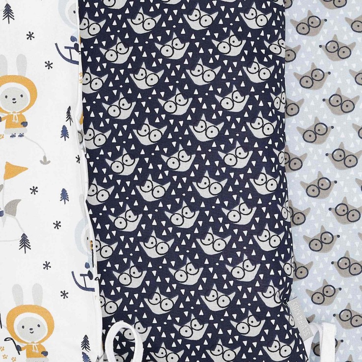 Taies de coussin pour tour de lit modulable en coton, ESKIMO ELI