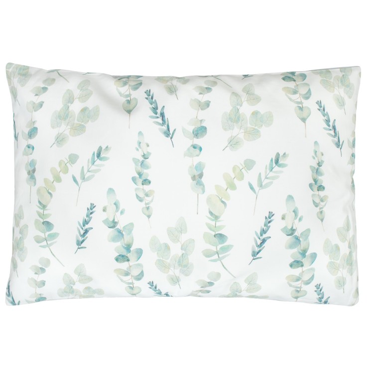 Taie d'oreiller en coton réversible, Eucalyptus