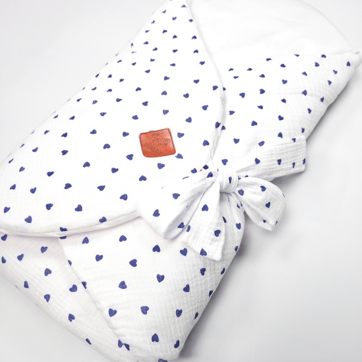 Gigoteuse d'emmaillotage évolutive en gaze de coton Lovio