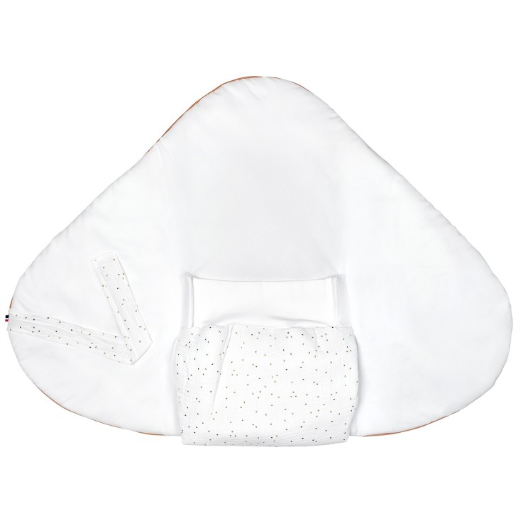 Gigoteuse d'emmaillotage évolutive en gaze de coton, Jeanne