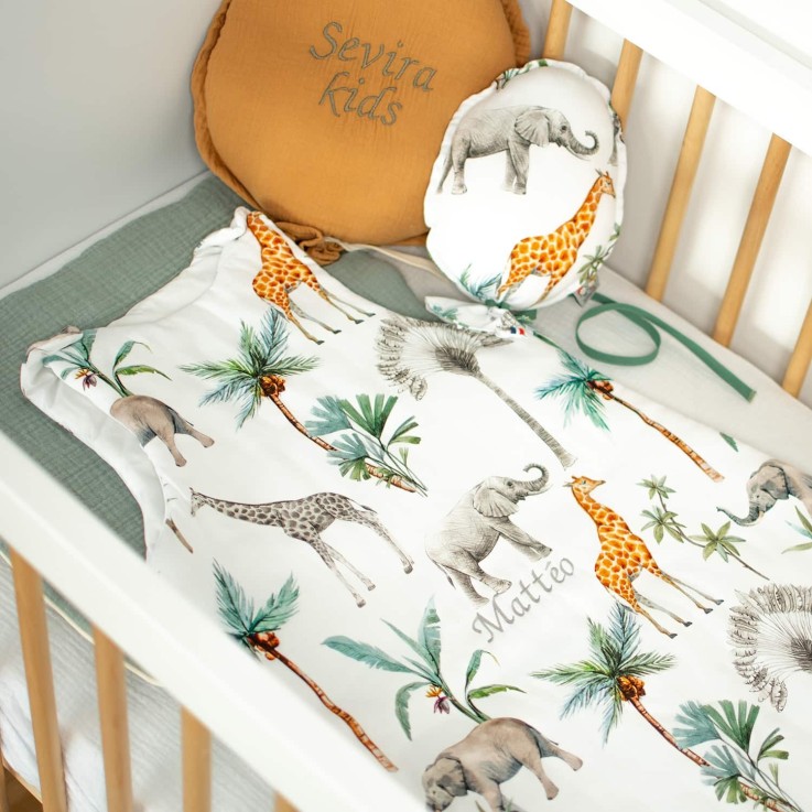 Gigoteuse sans manches TOG 2 satin de coton, Safari