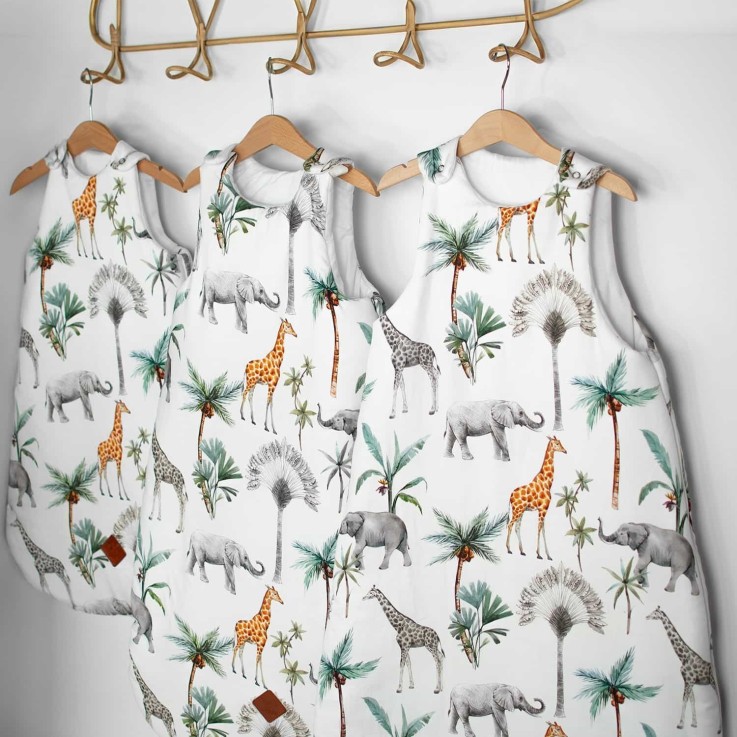 Gigoteuse sans manches TOG 2 satin de coton, Safari