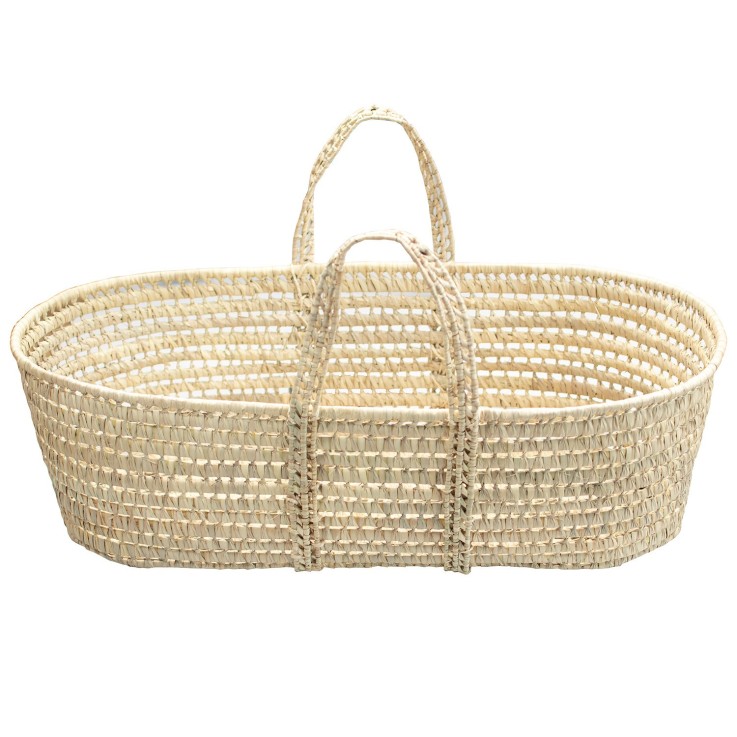 Couffin panier moise en fibres naturelles