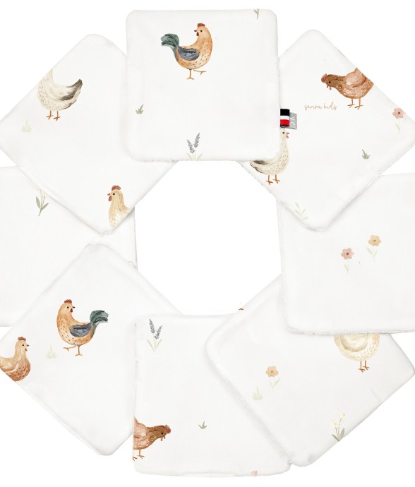 Lingettes bébé lavables 8...