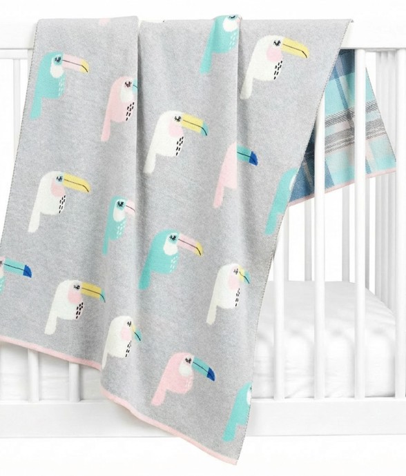 Couverture en coton bio...