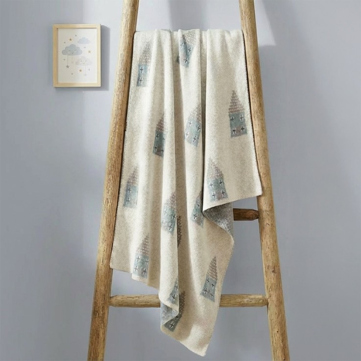 Couverture en coton bio Gots, MAISONS