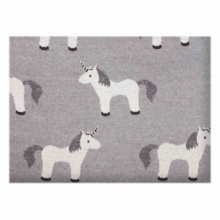 Couverture pour bébé en coton bio, LICORNE