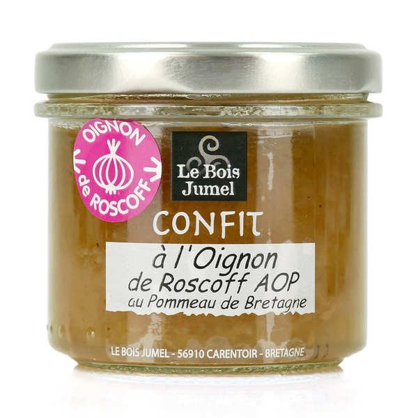Confit d'oignon de Roscoff AOP au Pommeau de Bretagne - Pot de 110g