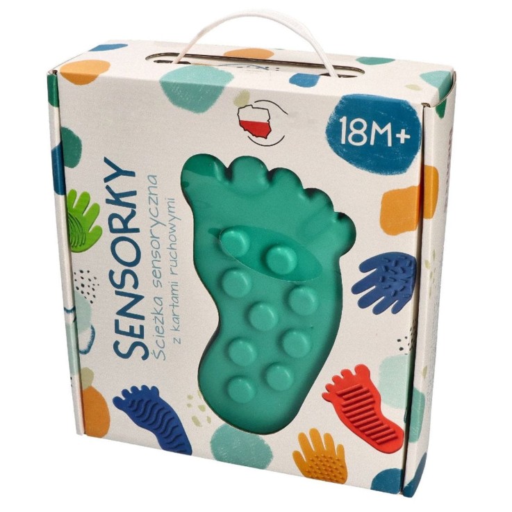 Jeu Parcours sensoriel – Chemin Montessori empreintes pieds & mains