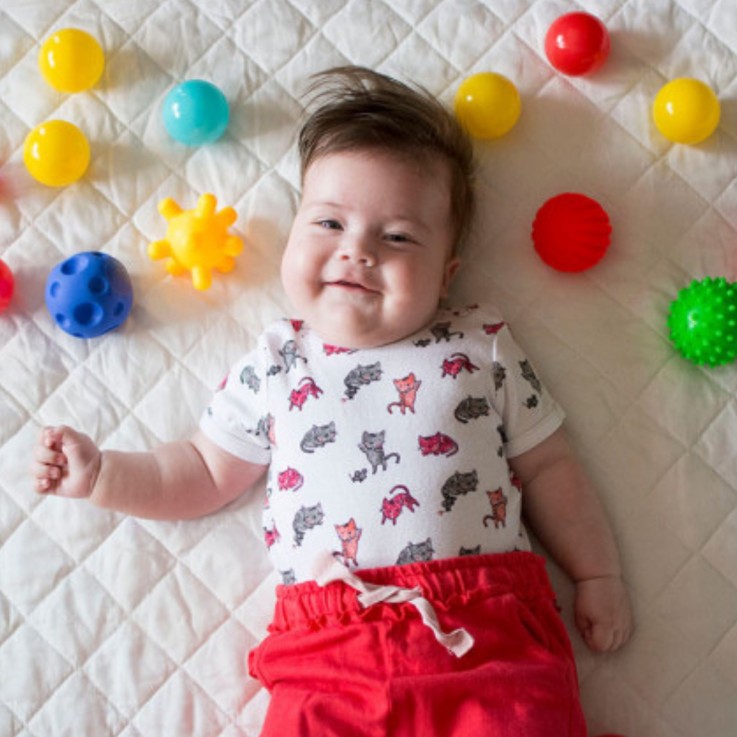 Balles sensorielles Montessori – Coffret de 5 dès la naissance