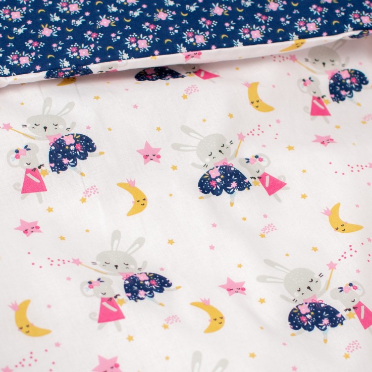 Parure de lit réversible en coton, Fairy Flore