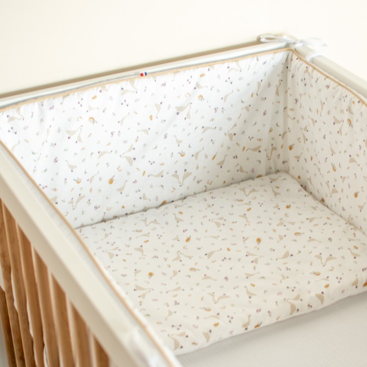 Tour de lit universel en gaze de coton, Sidonia