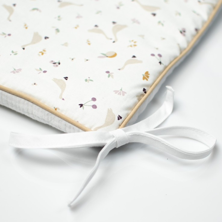 Tour de lit universel en gaze de coton, Sidonia