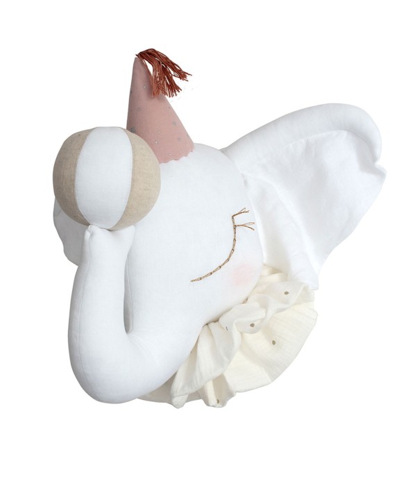 Trophée mural Éléphant en...