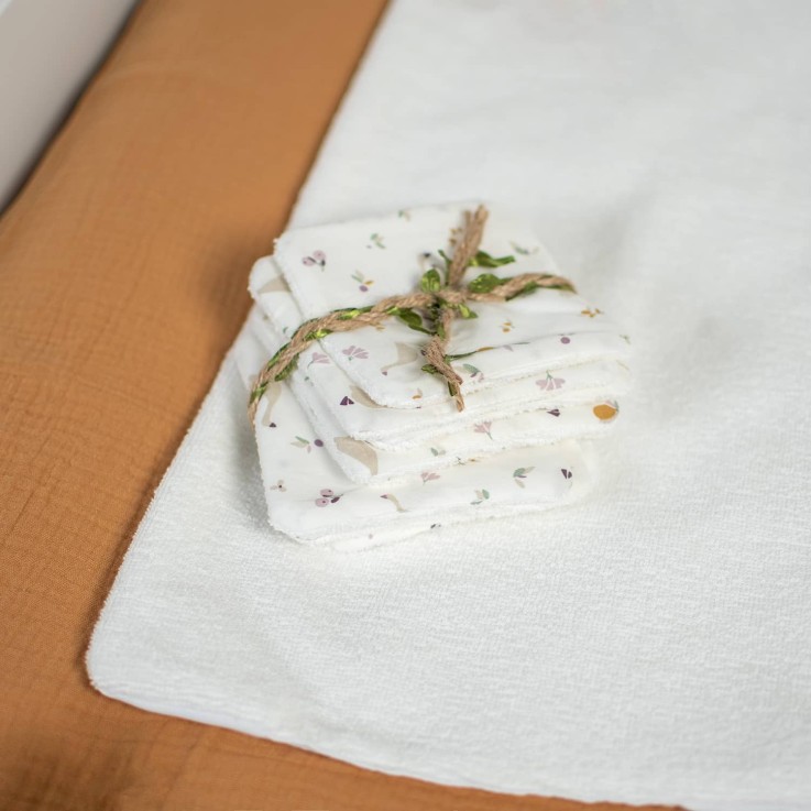 Lingettes bébé lavables 8 pièces, Sidonia