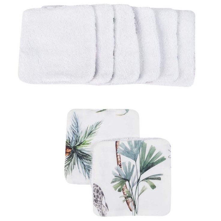 Lingettes lavables en bambou 8 pièces, Safari