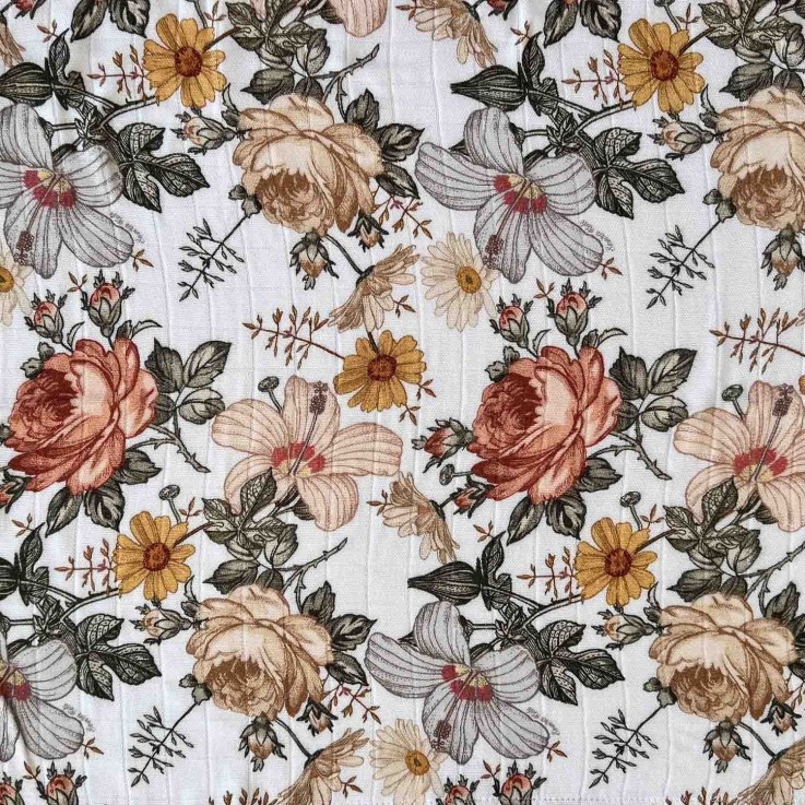 Maxi lange couverture en viscose de bambou, Neo Vintage