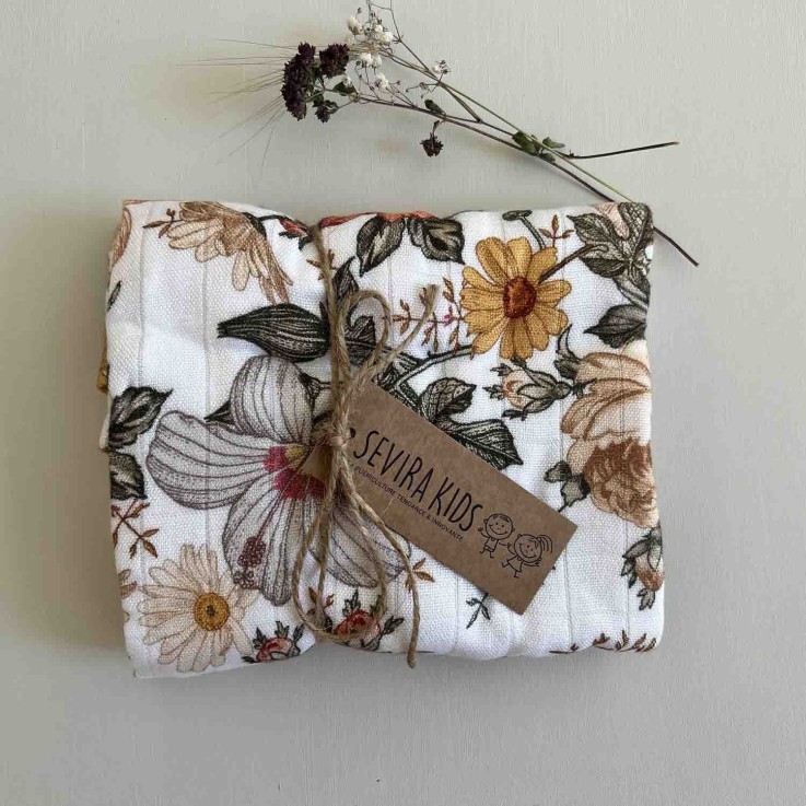 Maxi lange couverture en viscose de bambou, Neo Vintage