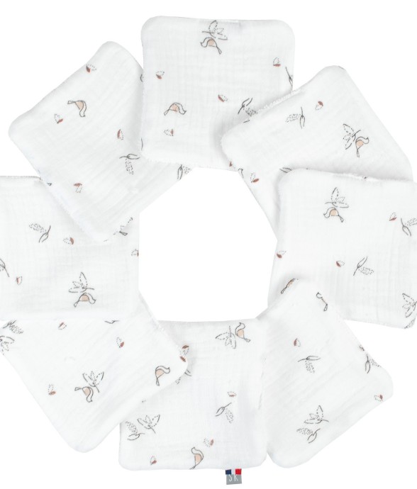 Lingettes bébé lavables 8...