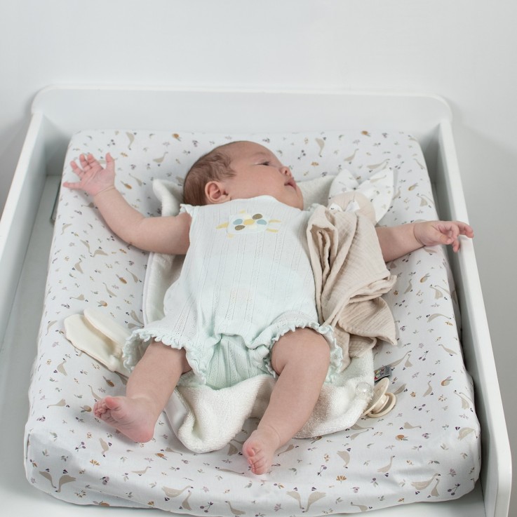 Set housse de matelas à langer + tapis de change, Sidonia