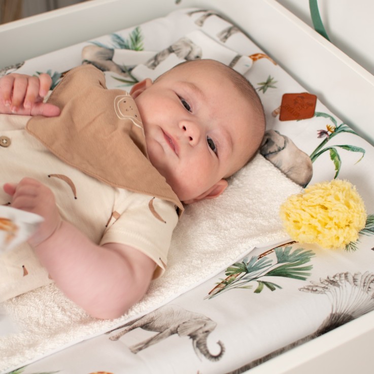 Housse de matelas à langer + tapis de change, Safari