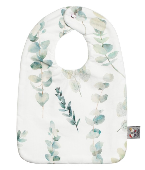 Bavoir en coton, Eucalyptus