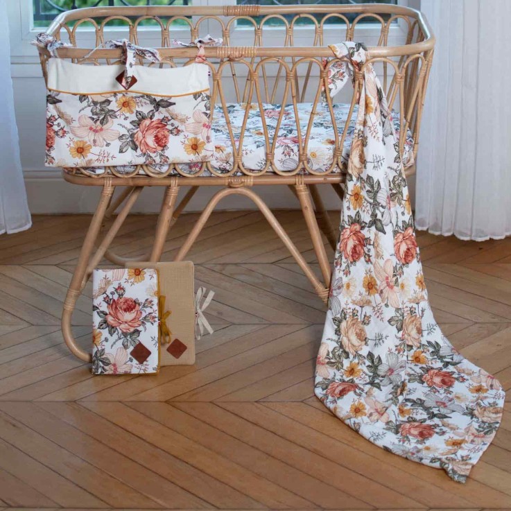 Protège carnet de santé bébé en coton, Néo Vintage