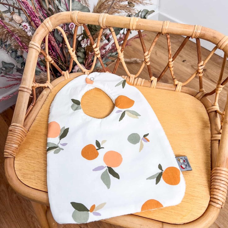 Bavoir en coton, Clem