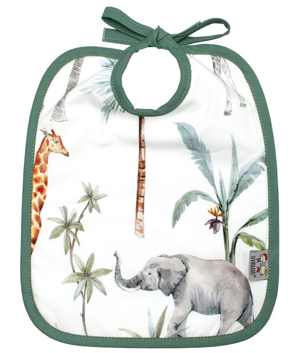 Bavoir à nouer en coton et...