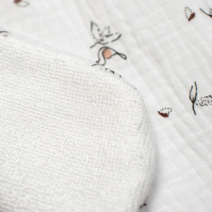 Bavoir en gaze de coton, Melody